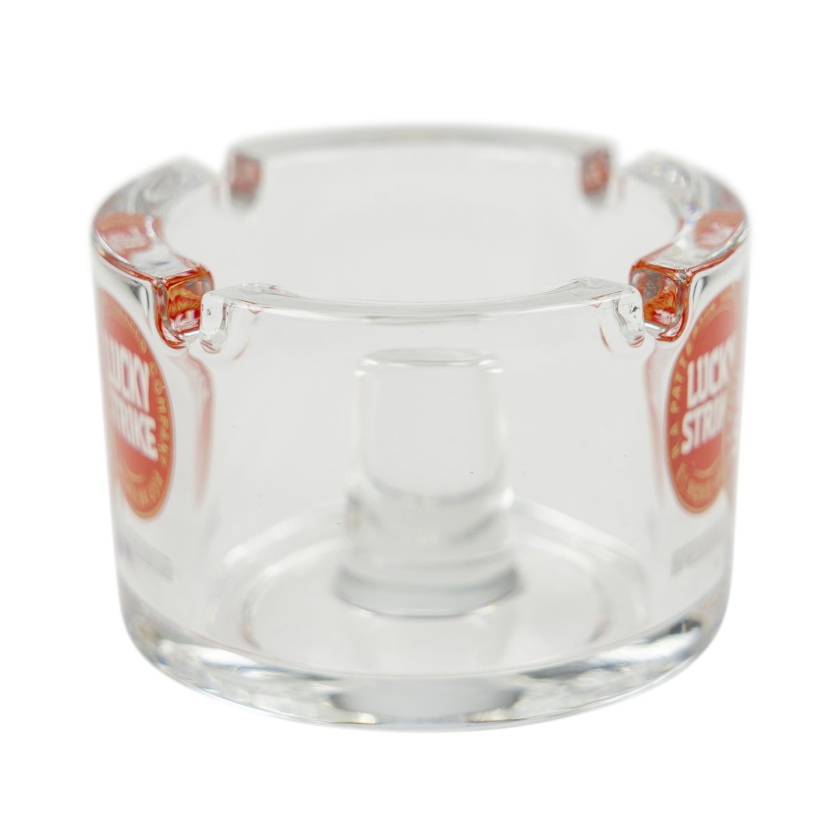 Lucky Strike Ashtray Solid Glass Ø9.5cm Smoker's Tray Cigarette Holder Bar – View 2