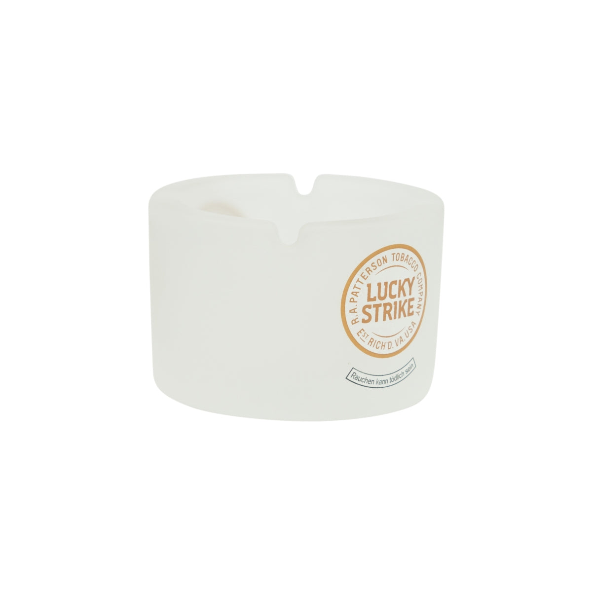 Lucky Strike Cigarette Ashtray Frosted Glass Cigarette Ashtray Glass Outdoor – View 3