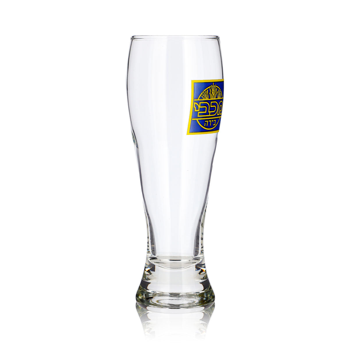 Maccabee Beer Glass, 0.4 L, Goblet, Hebrew – View 3