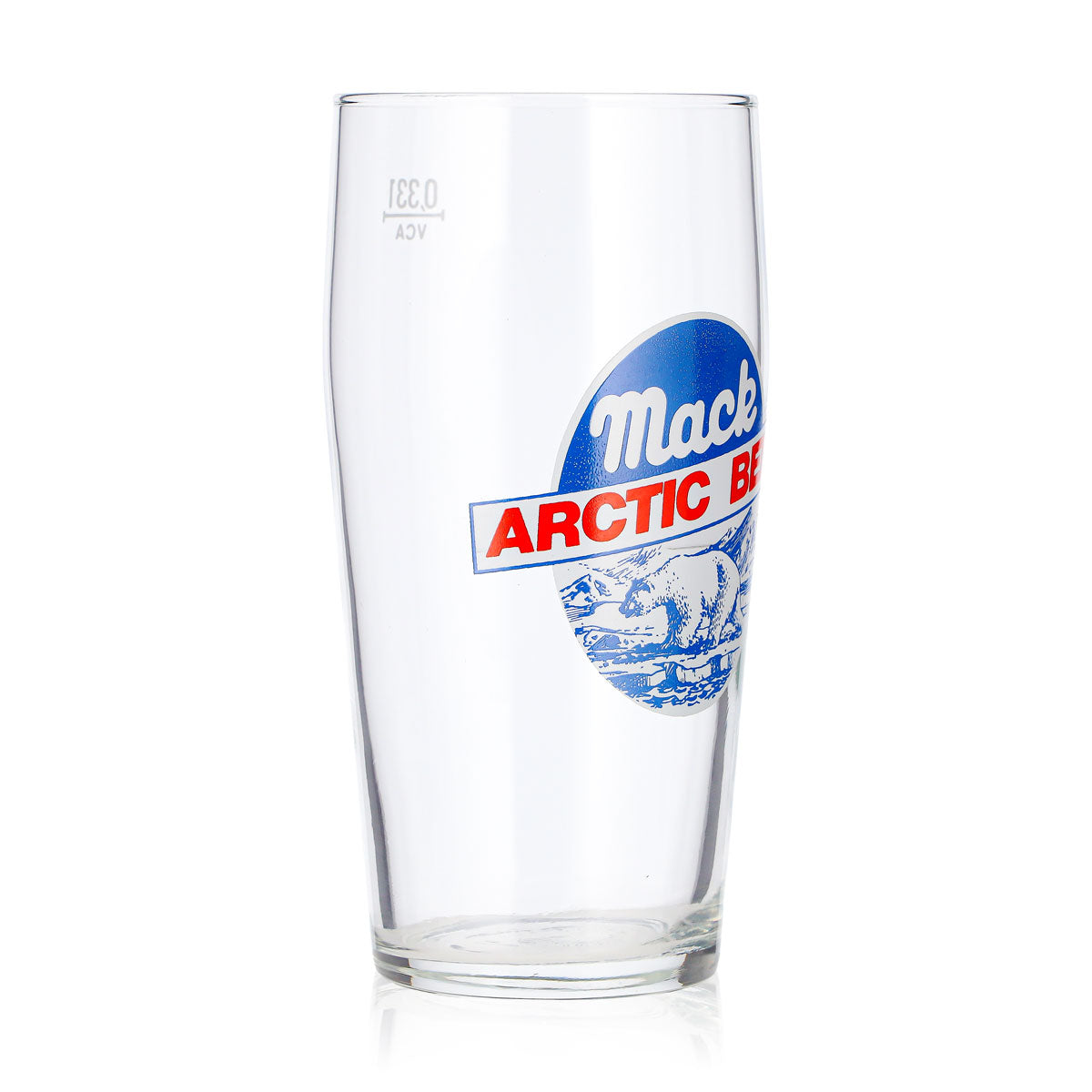 Mack Beer Glass 0.33 L Willi Mug with Red Logo Arctic Beer VSA Beer Glass Beer Mug – View 2
