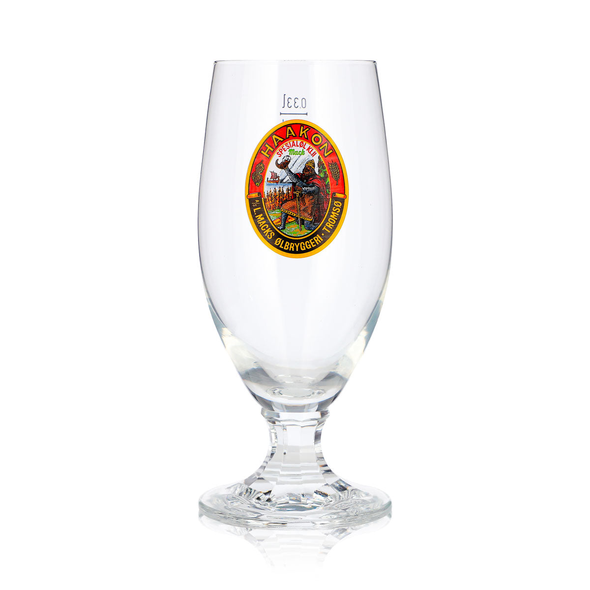 Macks Olbyggeri Beer Glass, 0.33 L, Haakon Mug – View 2