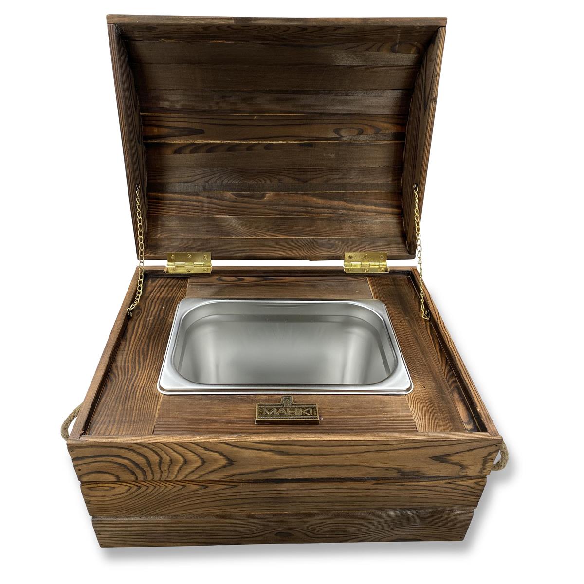 Mahiki Rum Bottle Cooler Ice Cube Container Treasure Chest with Insert
