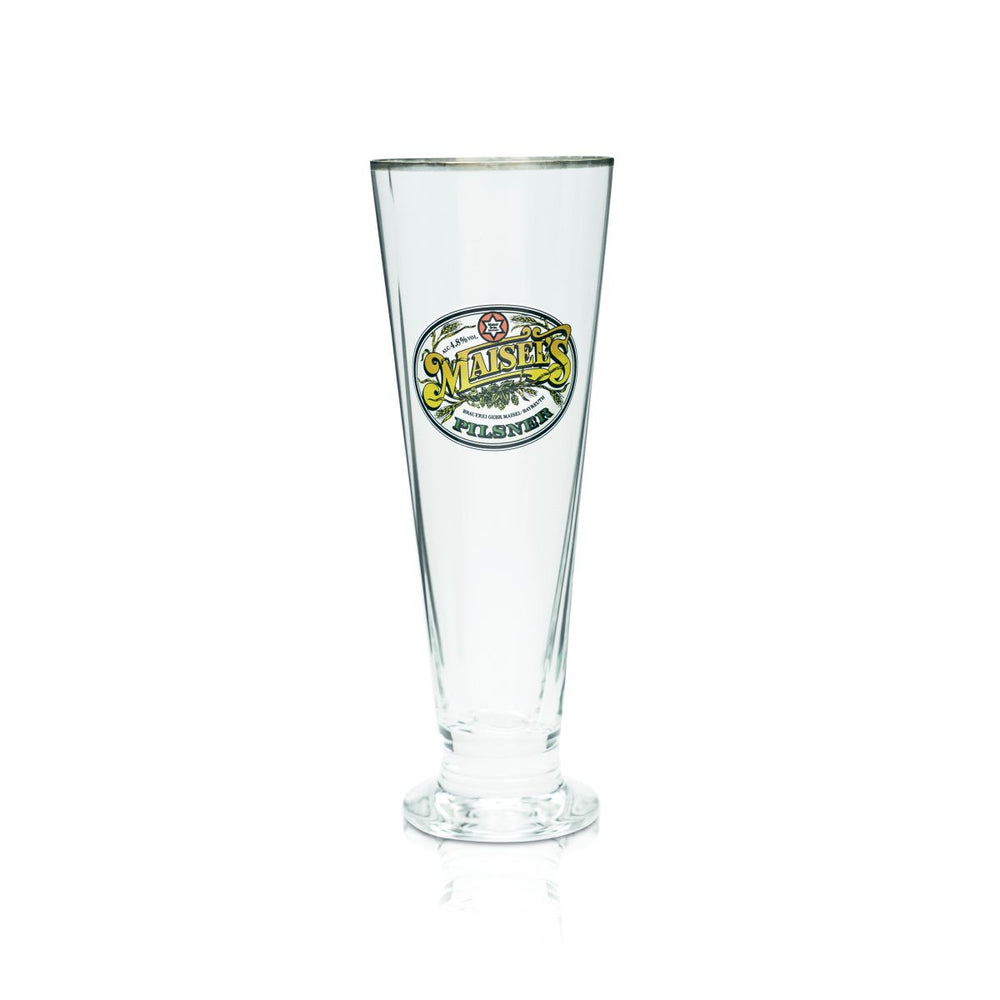 Maisel's Pilsner beer glass 0.4l beer goblet Pilstulpe gold rim Gastro oak glasses