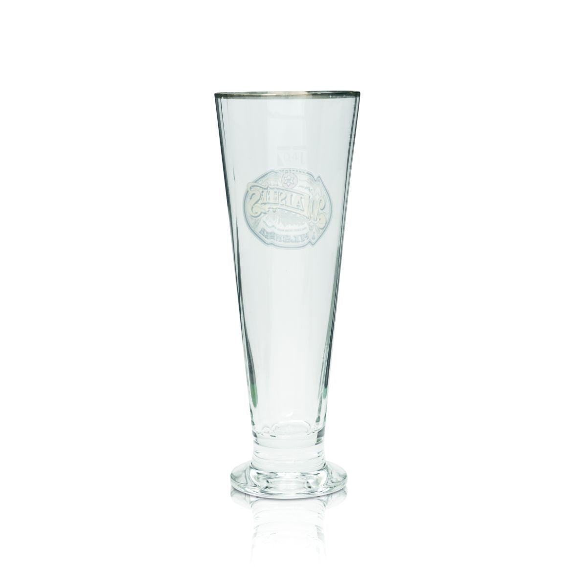 Maisel's Pilsner beer glass 0.4l beer goblet Pilstulpe gold rim Gastro oak glasses – View 2