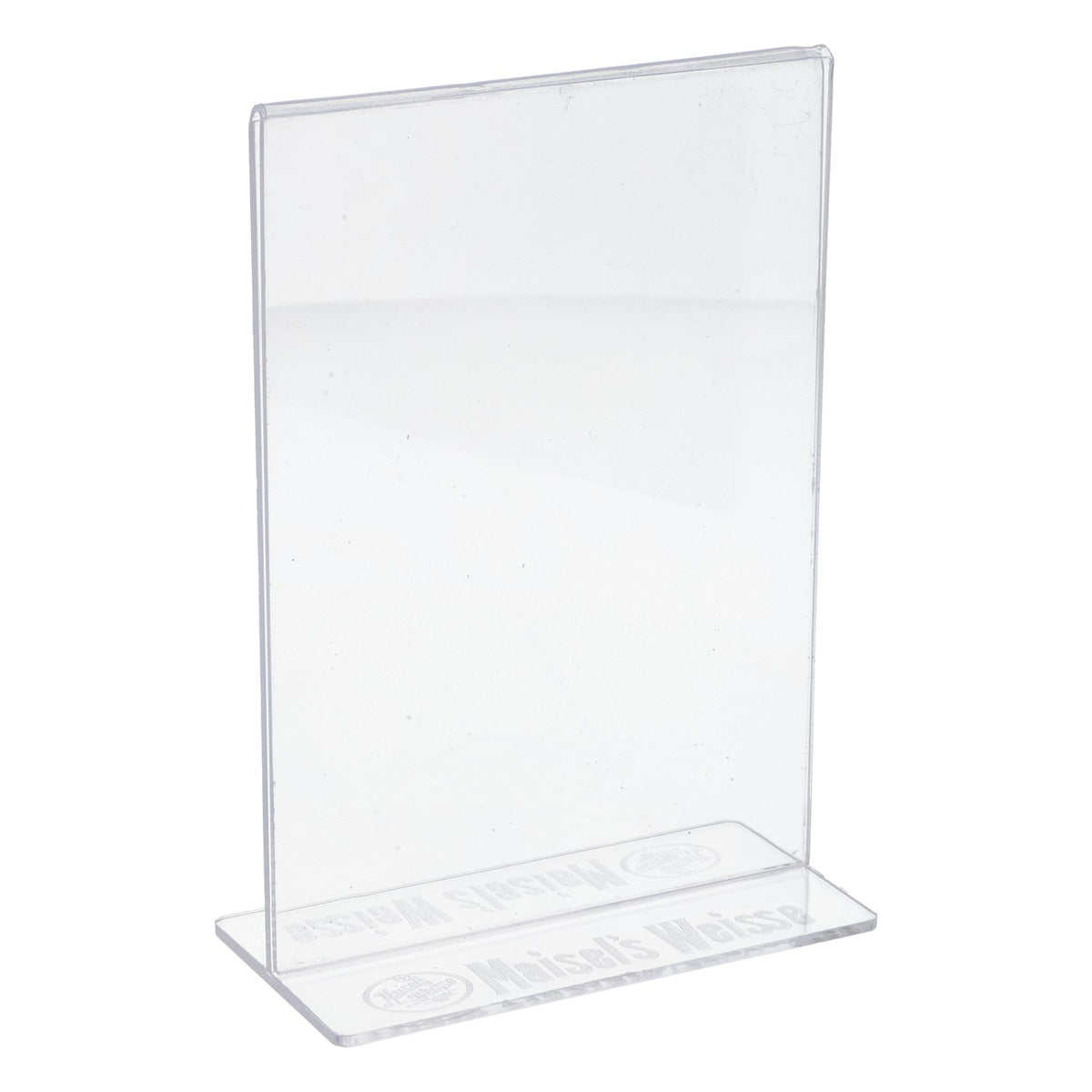 Maisels Weisse Beer Table Display Menu Card Holder Menu Display Transparent