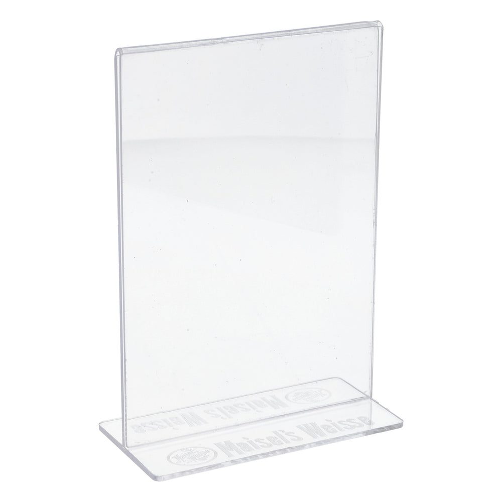 Maisels Weisse Beer Table Display Menu Card Holder Menu Display Transparent