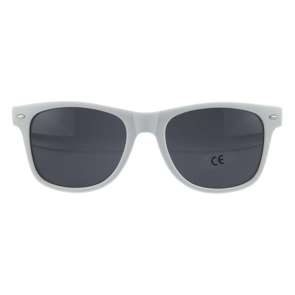Malibu Sunglasses, White, UV 400 Protection, Black Lenses, Beach Party Glasses