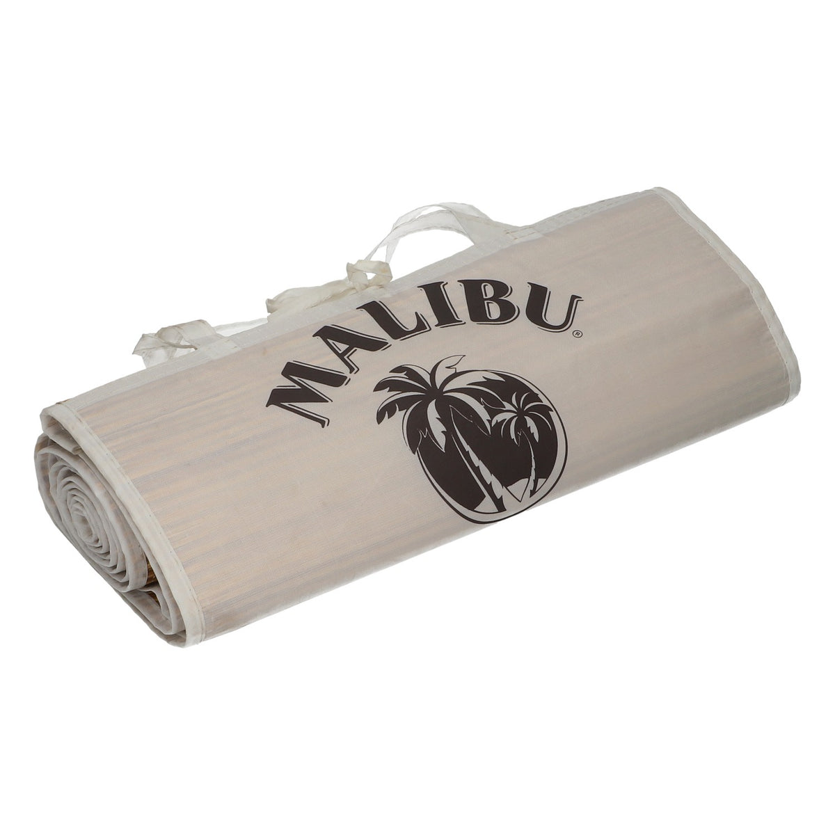 Malibu Beach Mat, Straw, White, Portable, Foldable, Beach & Pool – View 2