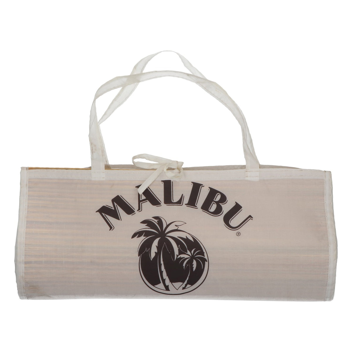 Malibu Beach Mat, Straw, White, Portable, Foldable, Beach & Pool – View 3
