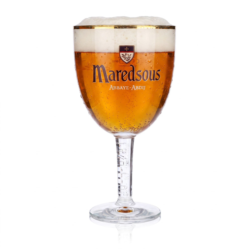 Maredsous Beer Glass, 0.5 L, Goblet, Gold Rim, Ritzenhoff