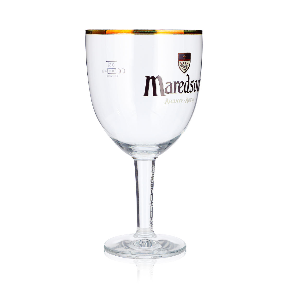 Maredsous Beer Glass, 0.5 L, Goblet, Gold Rim, Ritzenhoff – View 3