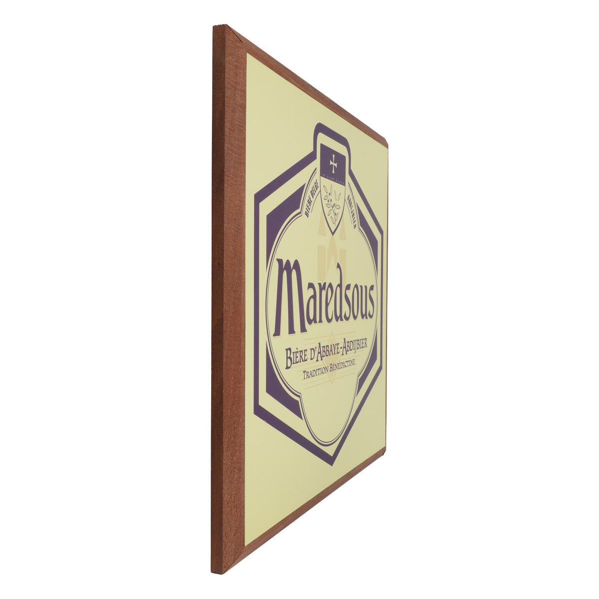 Maredsous Beer Mural Wall Decoration Picture Wood 32.5 cm x 32.5 cm – View 2