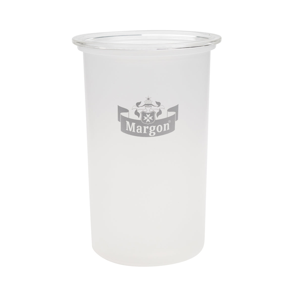 Margon Water Bottle Cooler Ice Cube Container Single Acrylic Milk Look