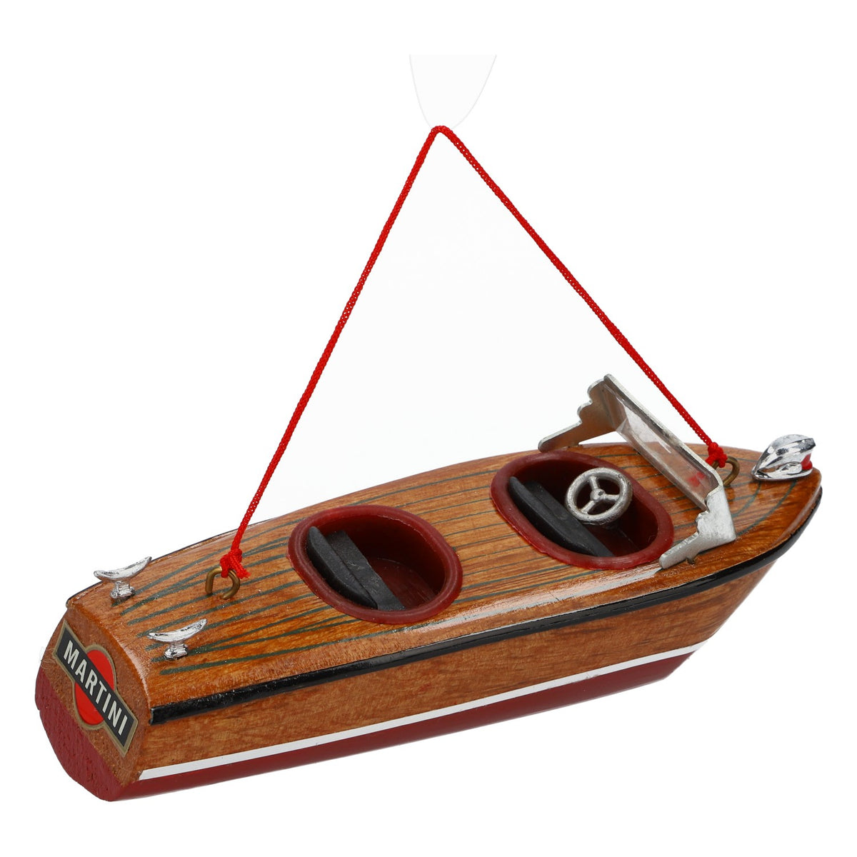 Martini Vermouth Real Wood Model Boat Riva Boat Decorative Ship – View 3