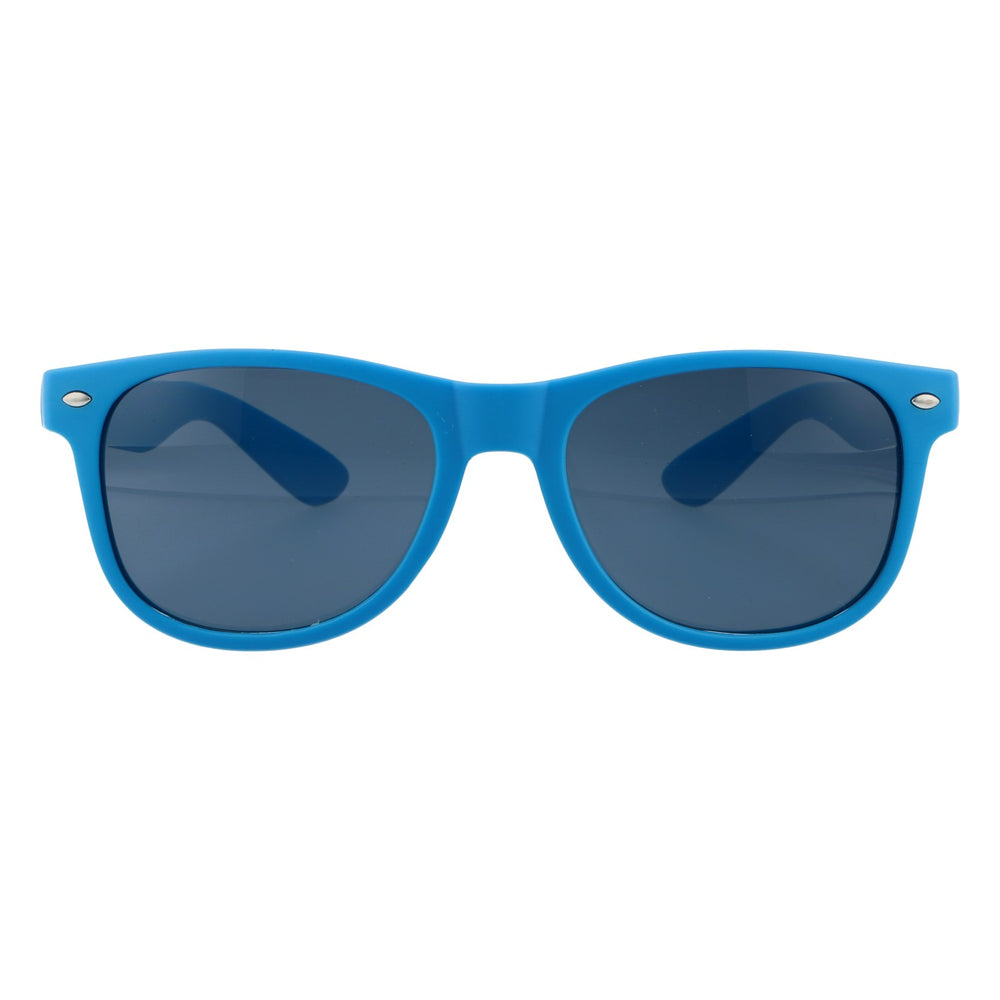 Maxlrainer Beer Sunglasses, Blue, UV 400, Rubberized Frame, Wayfarer Style