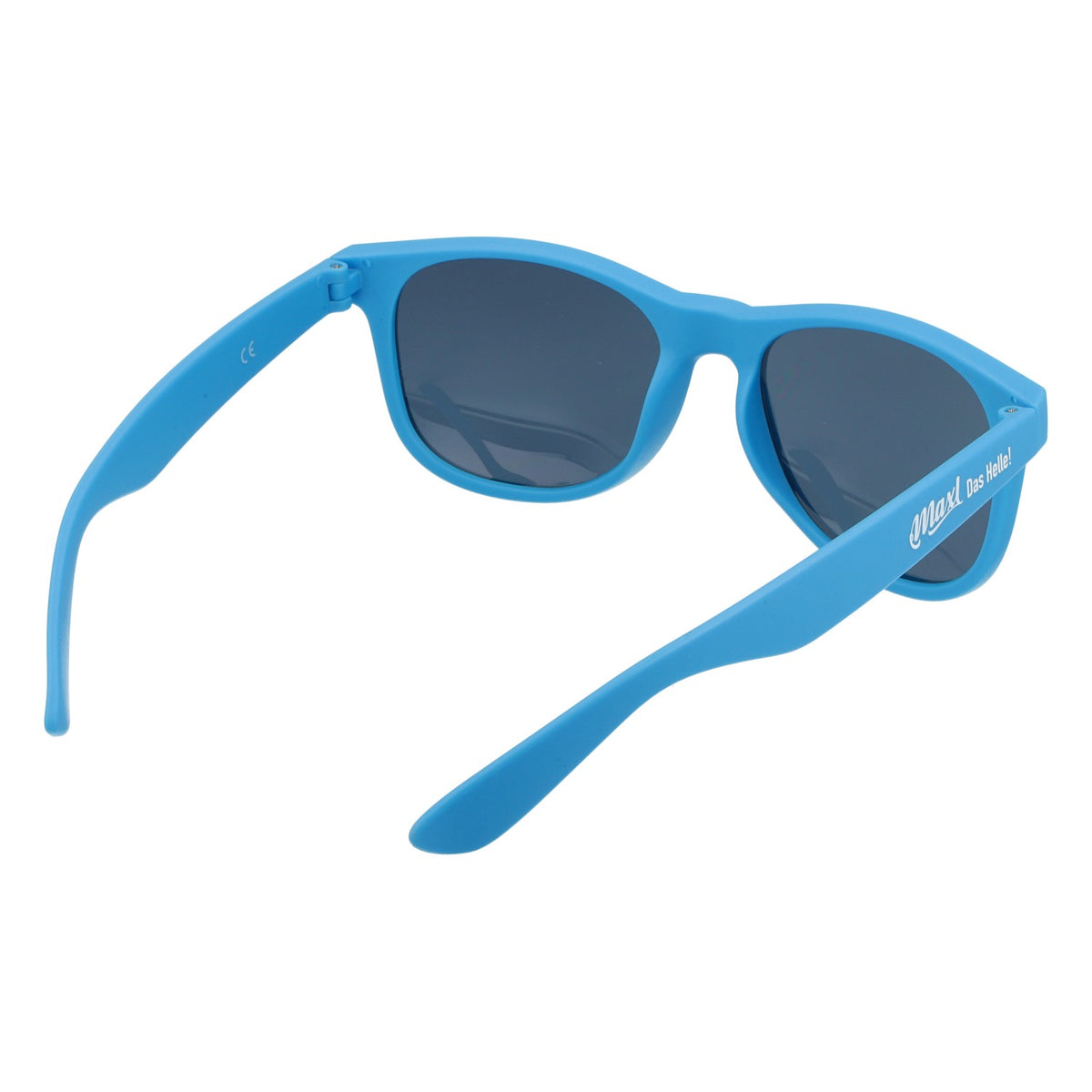 Maxlrainer Beer Sunglasses, Blue, UV 400, Rubberized Frame, Wayfarer Style – View 4