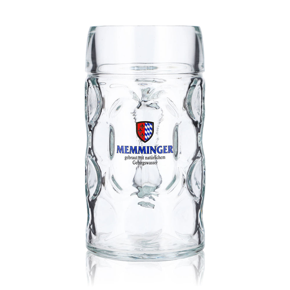 Memminger Beer Glass, 1-Liter Jug, Rastal Isar-Seidel Beer Mug, Beer Glass, Maßkrug