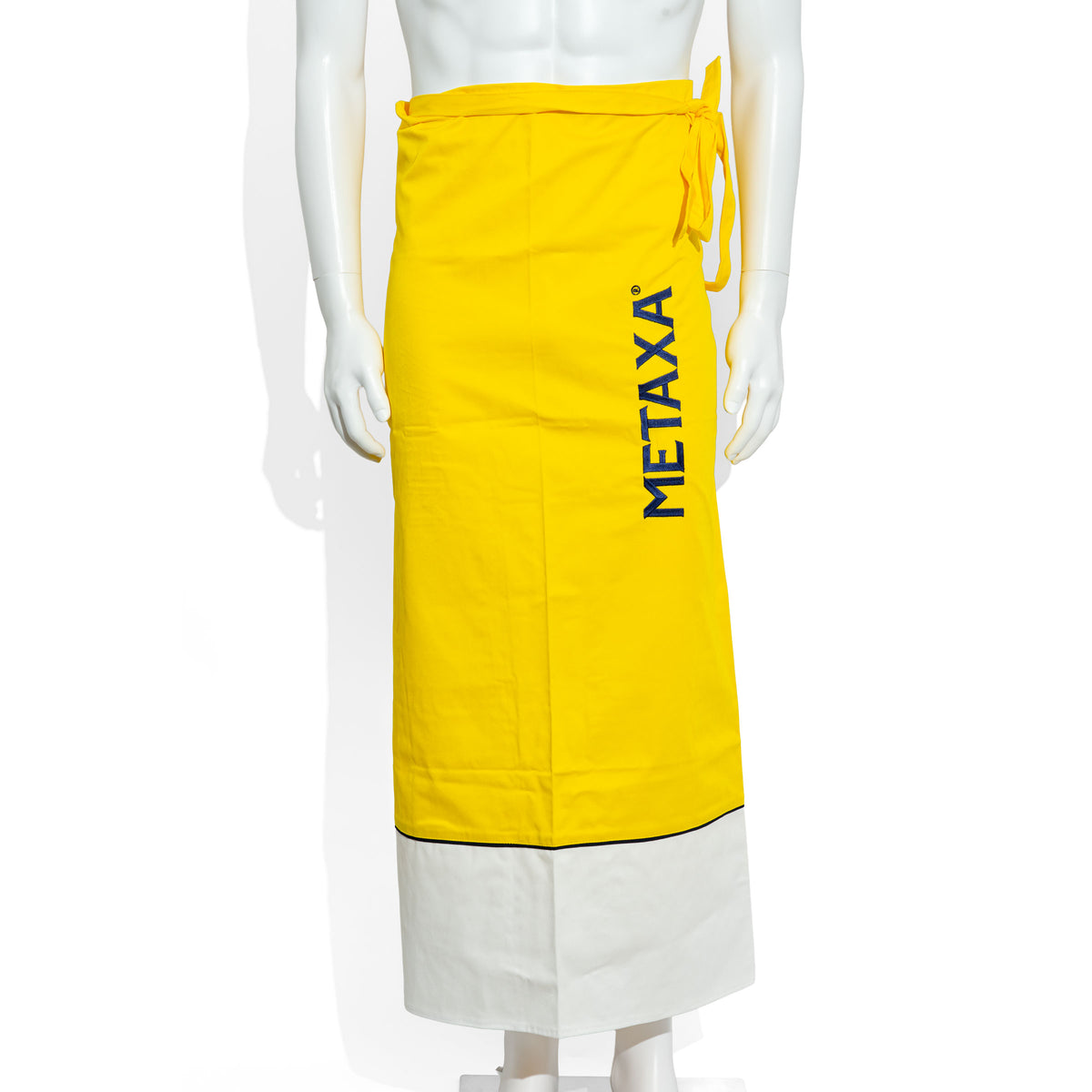 Metaxa Brandy Glass Waiter's Apron, Yellow, Blended Fabric, Bar Apron