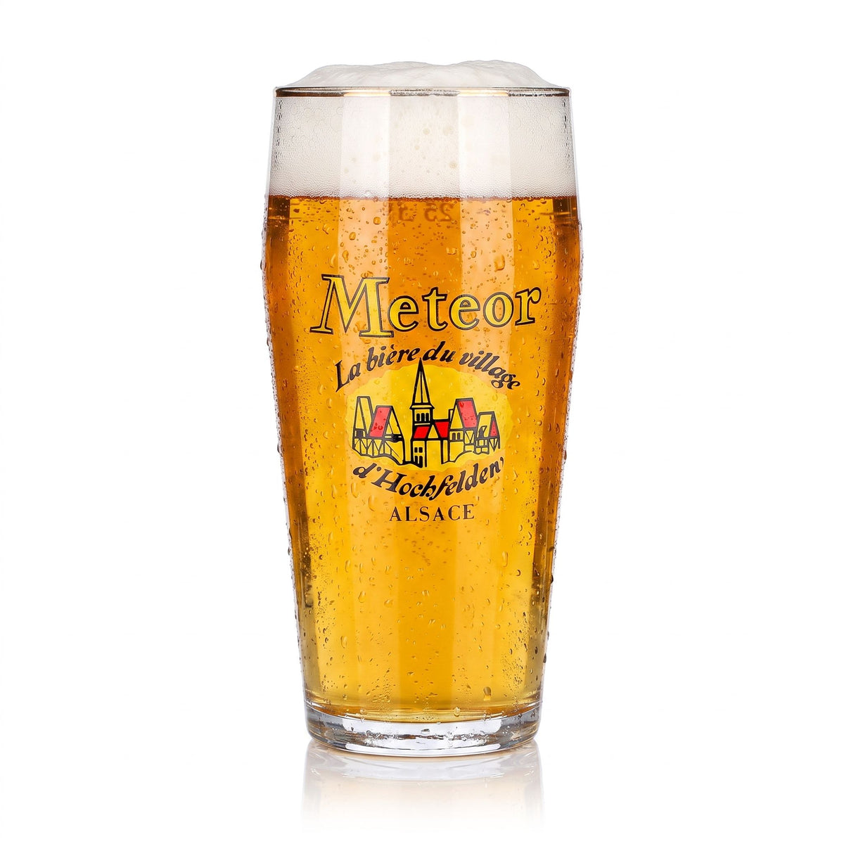 Meteor Beer Glass, 0.25 L, Alsace Gold-Rimmed Mug
