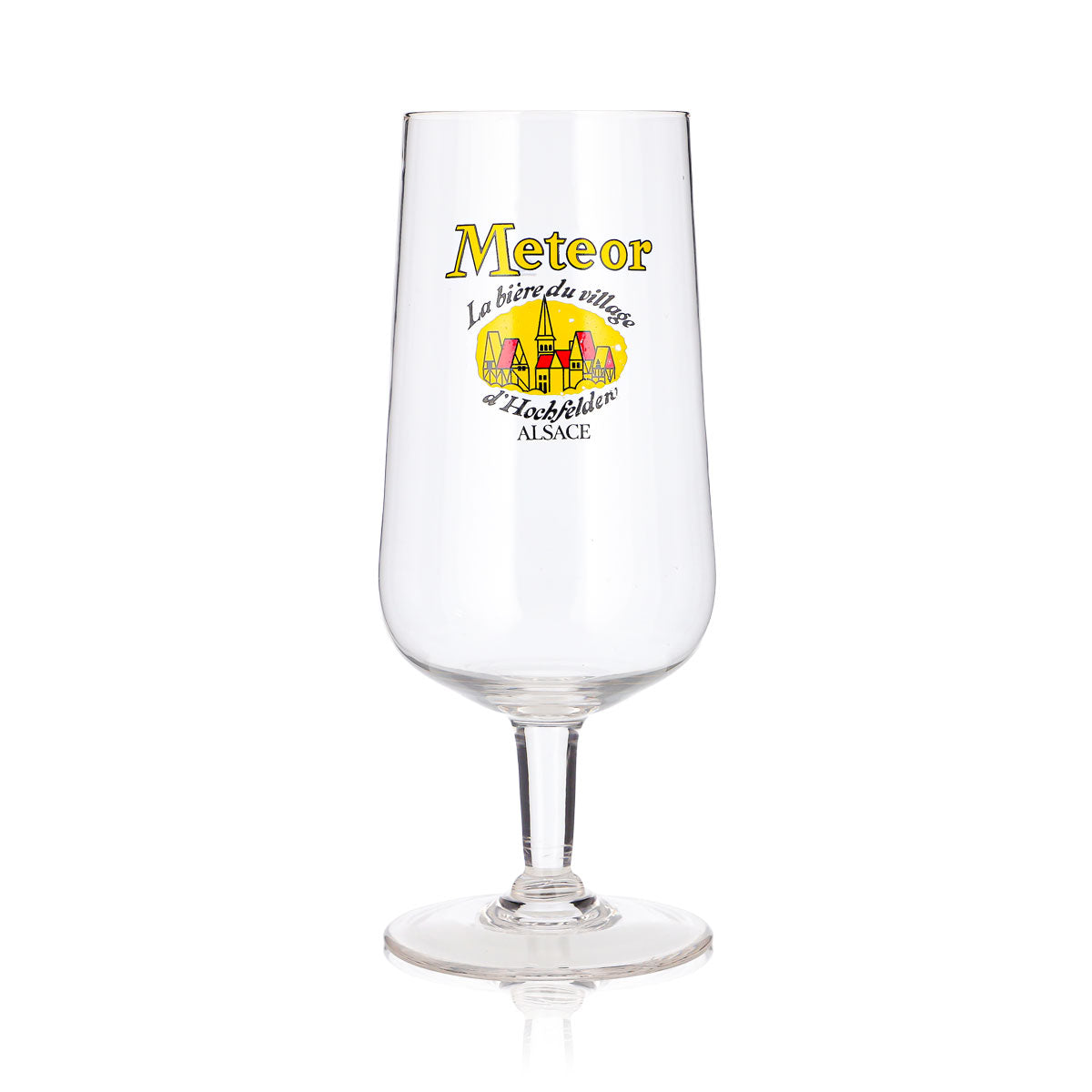 Meteor Beer Glass, 0.4 L, Goblet, "La bière du village" – View 2