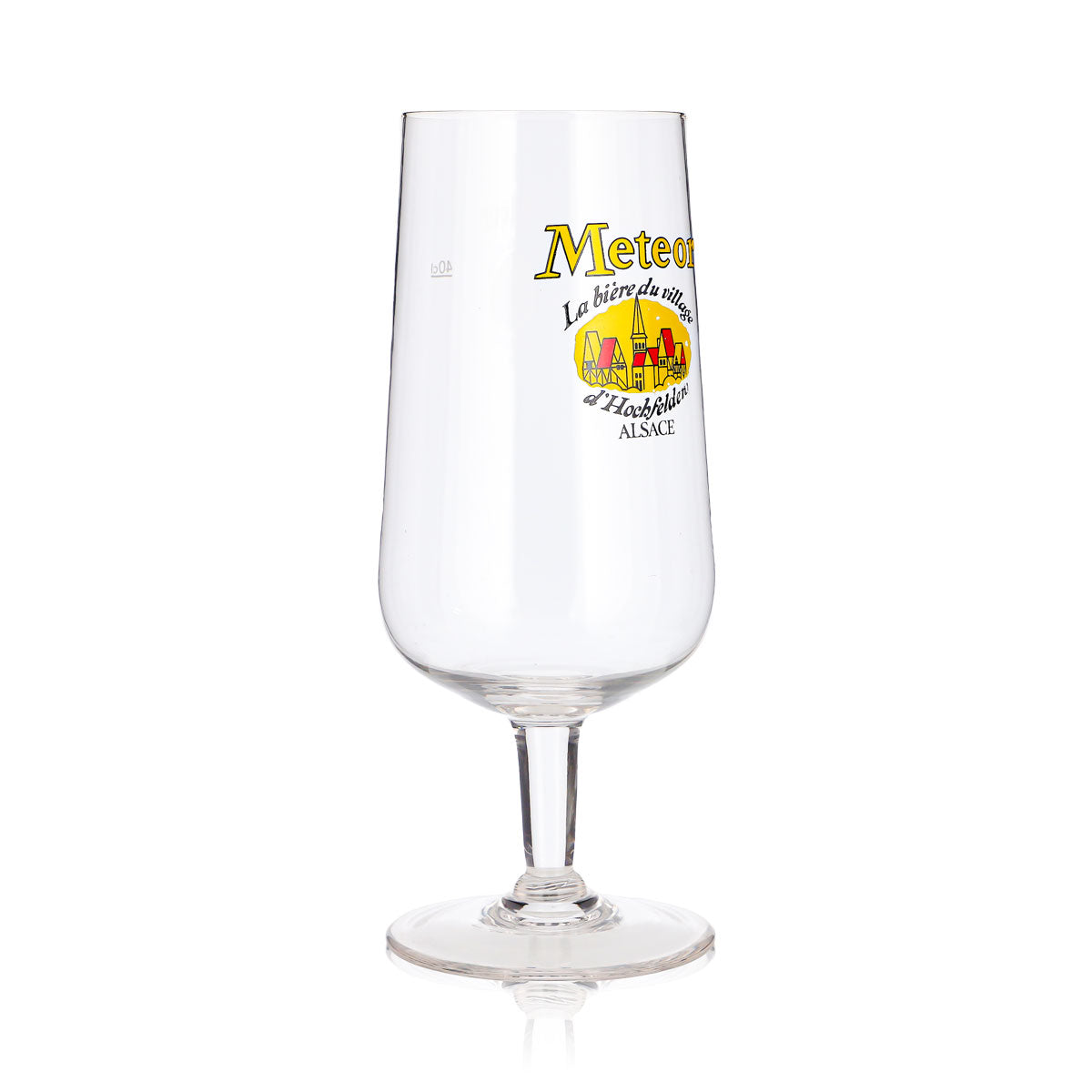 Meteor Beer Glass, 0.4 L, Goblet, "La bière du village" – View 3