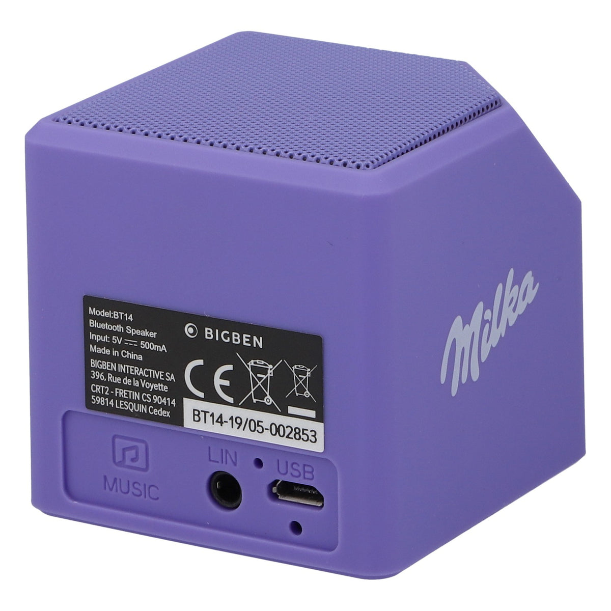 Milka Bluetooth Speaker BIGBEN Luminous with Light Effects, Purple – View 3