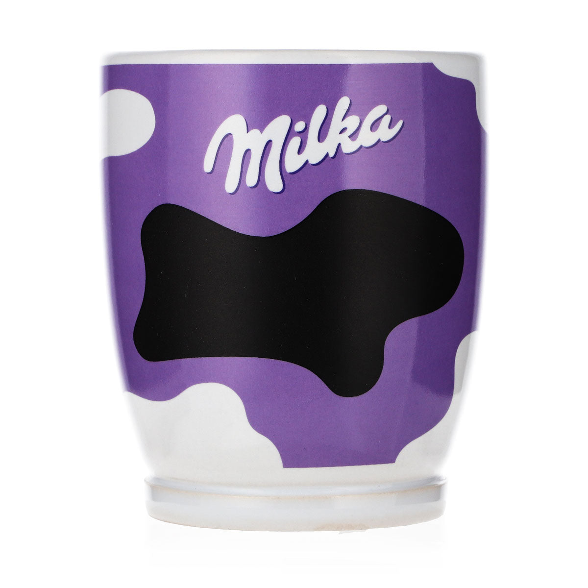 Milka Food Glass Cup, Can Be Written On With a Pen, Cow-Print, 0.3 L, Ceramic