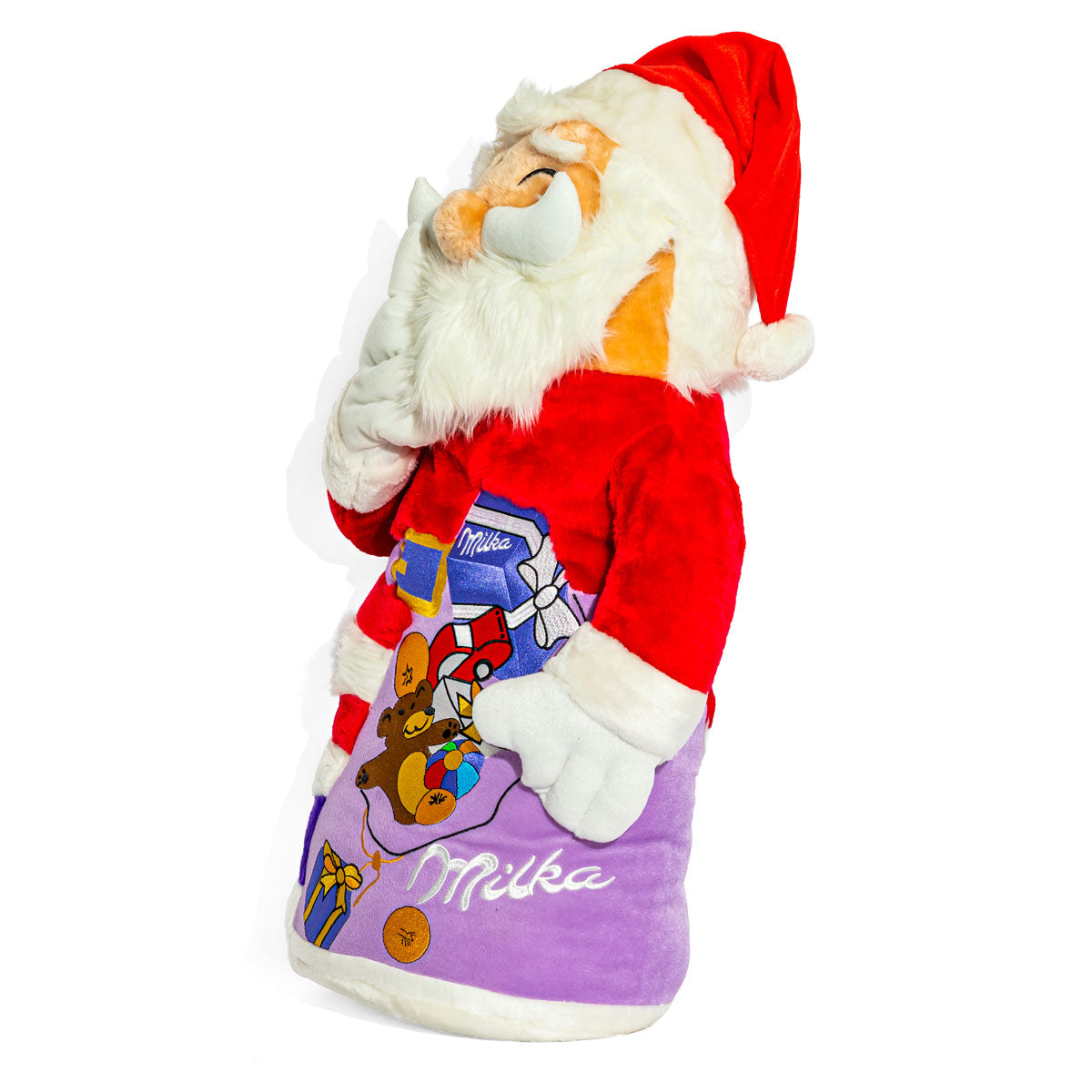 Milka Food Plush 80cm Santa Claus Red for Displaying Colorful – View 4