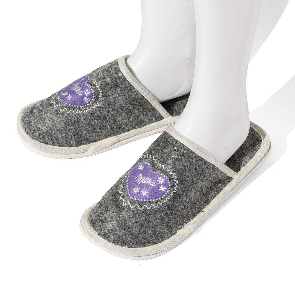 Milka Chocolate Felt Slippers Guest Slippers 39-41