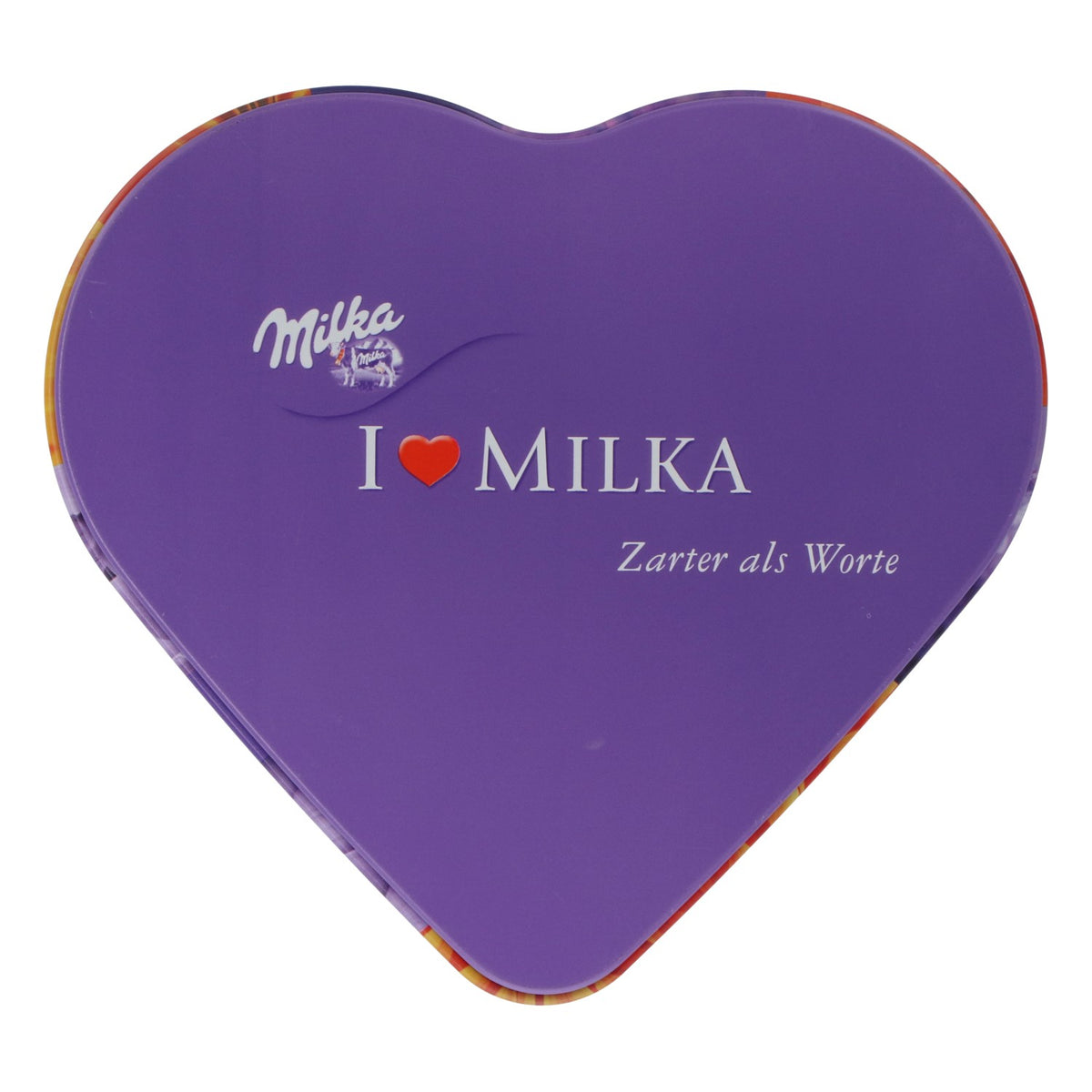 Milka Chocolate Gift Box Tin Box Jewelry Box "Heart" – View 2