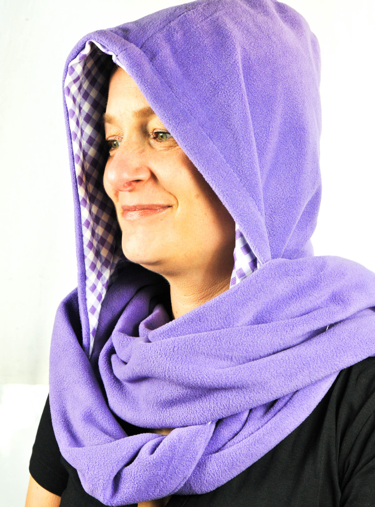 Milka Chocolate Hat Scarf Gloves Scarf with Pocket Three-in-One – View 2