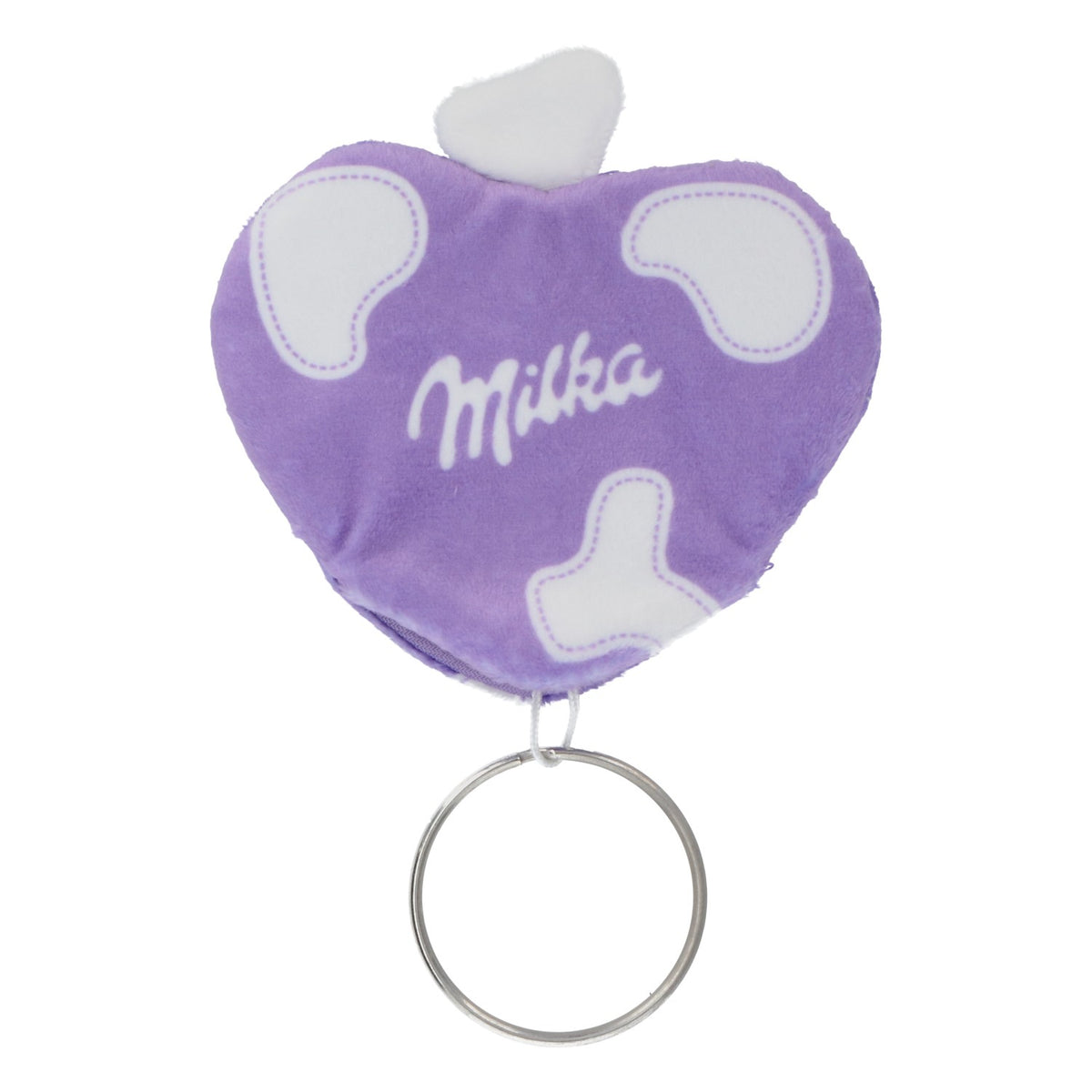 Milka Chocolate Keyring Heart Fabric Purple – View 2