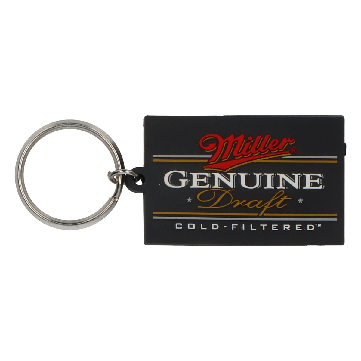 Miller Beer Keychain Rubber Keychain Genuine Draft Black – View 2