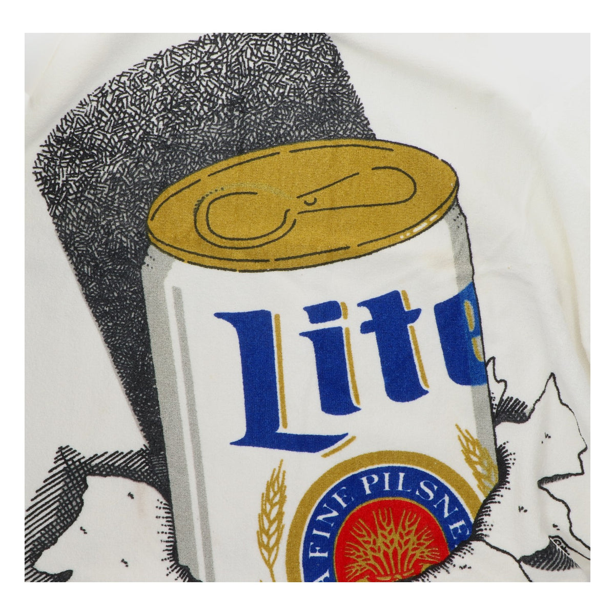 Miller Beer Beach Towel Bath Towel 145x87 White Cotton Sauna Towel Beach Pool – View 2