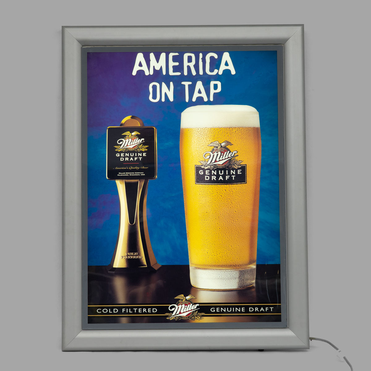 Miller Neon Sign Wall Art LED Frame American Genuine Draft Beer Brewery – View 3
