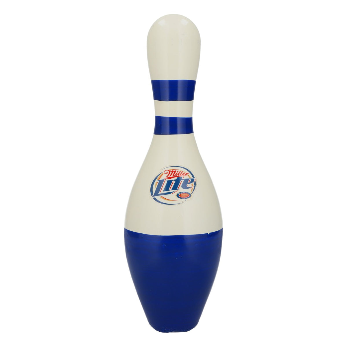 Miller Lite Beer Bowling Pin Wooden Decorative Man Cave Bar Collectible