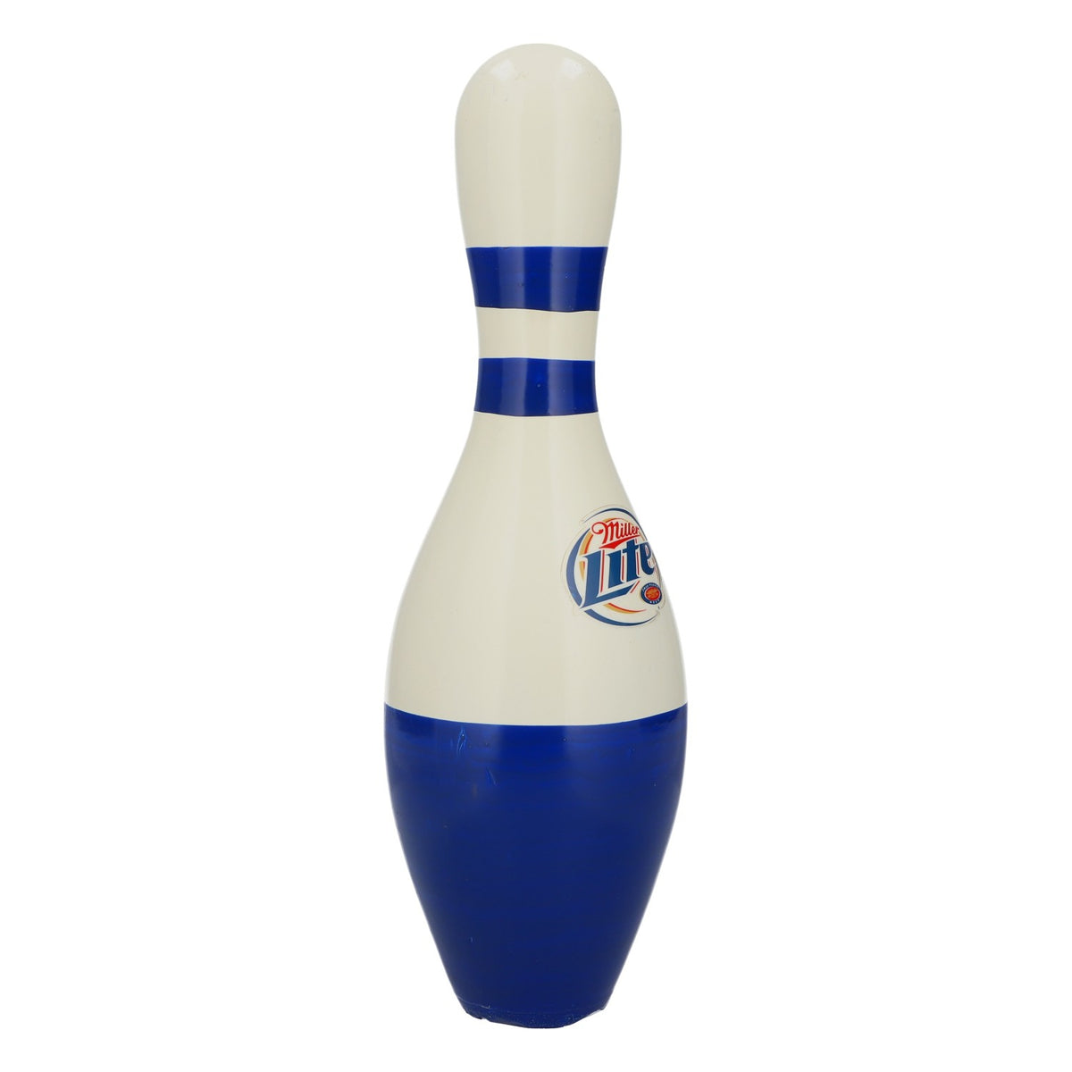 Miller Lite Beer Bowling Pin Wooden Decorative Man Cave Bar Collectible – View 2