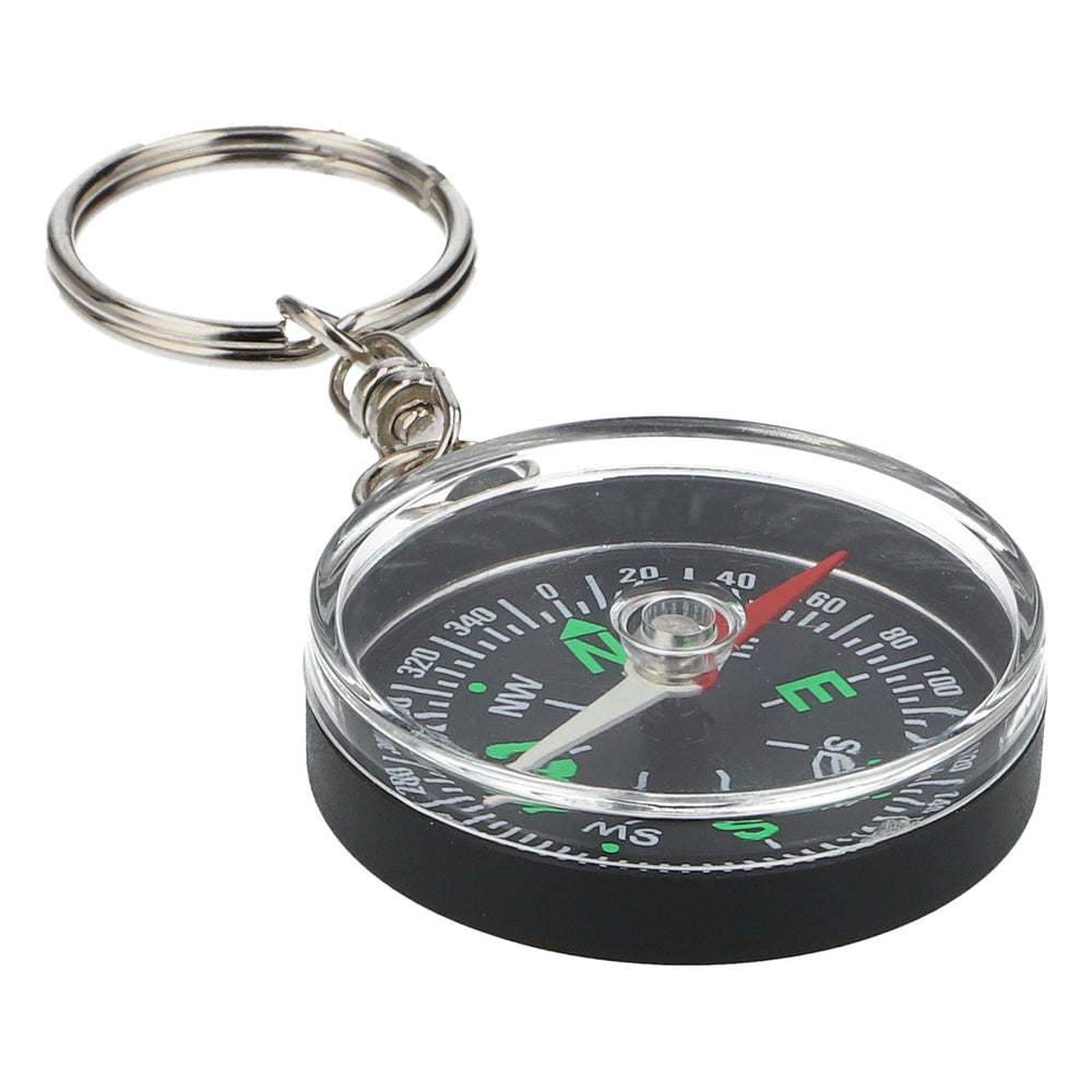 Miller Lite Keychain Compass, Black Plastic, Beer Fan Accessory