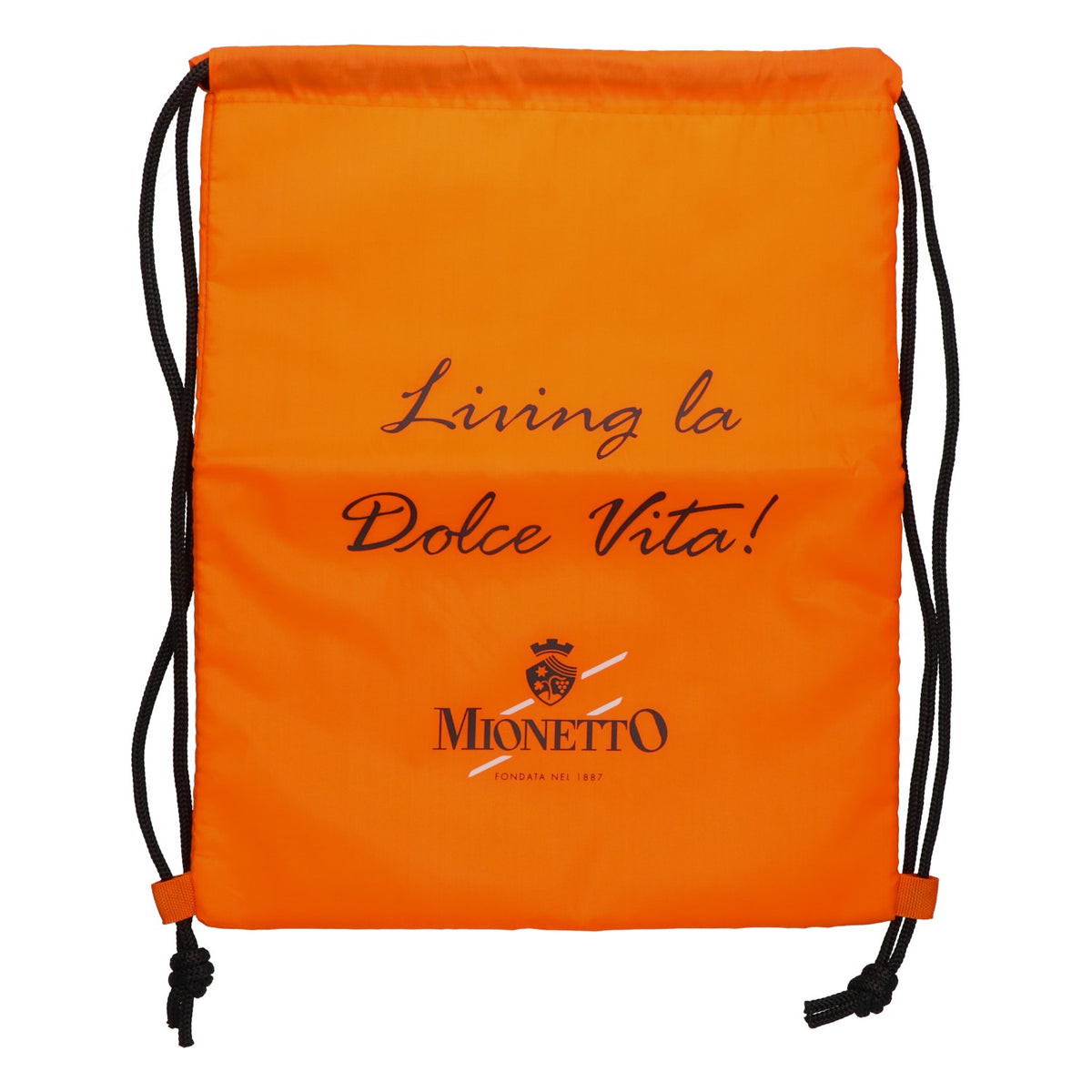 Mionetto Prosecco Cooler Bag, Insulated Pouch, Orange, with Carrying Strap