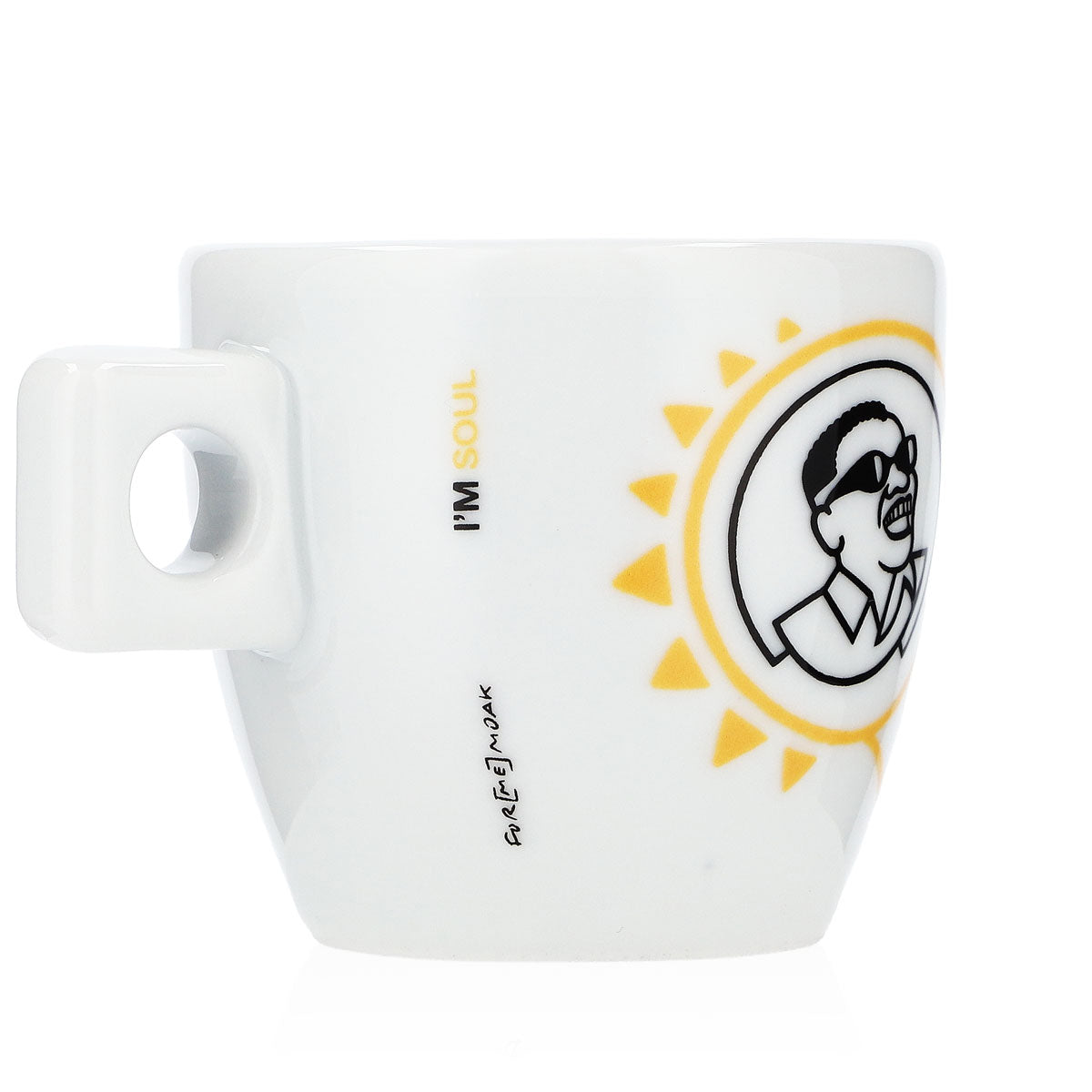 MOAK Coffee Cup Espresso Cup 50ml Handle Cup Cafe Glass Glasses Soul – View 2