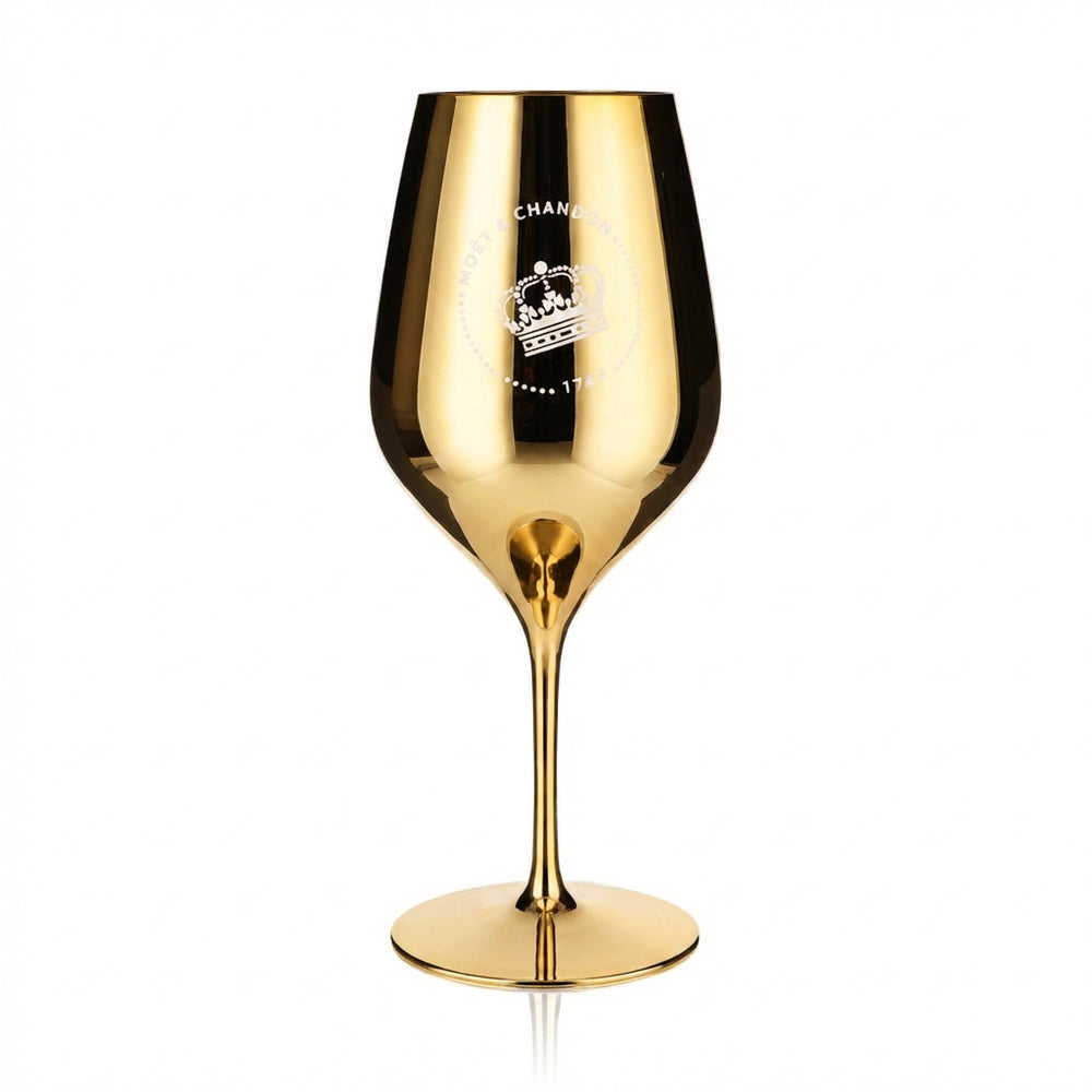 Moët & Chandon Champagne Glass 0.6L Wine Glass Real Glass Gold New Logo