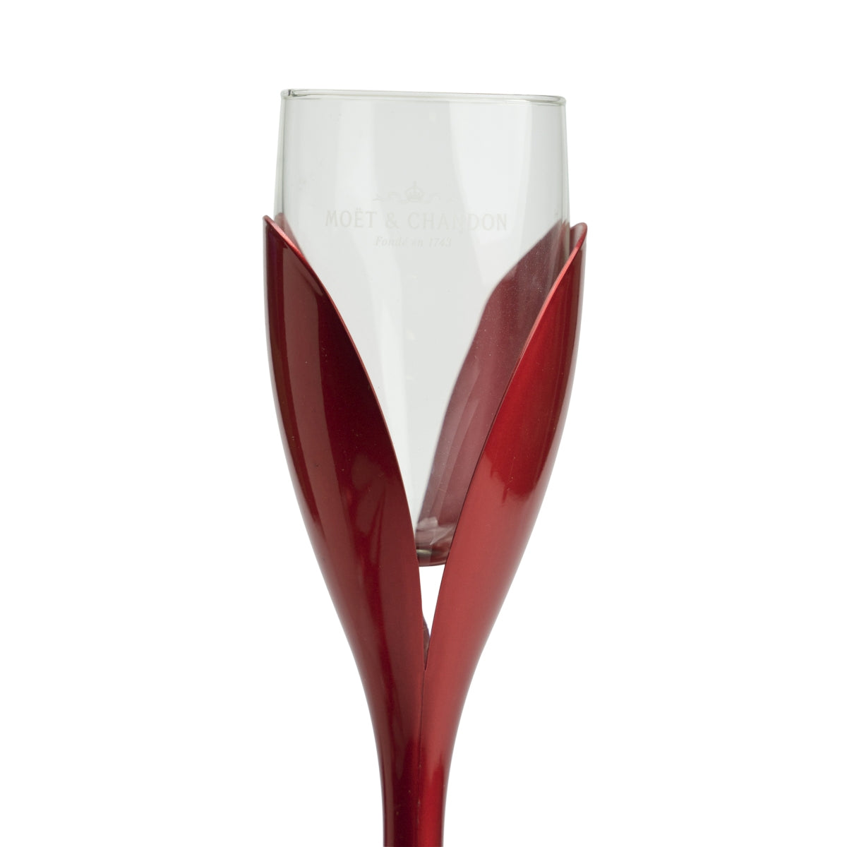Moët & Chandon Champagne Glass Holder Set incl. 6 glasses + 4 tulip glasses + stand, red – View 3