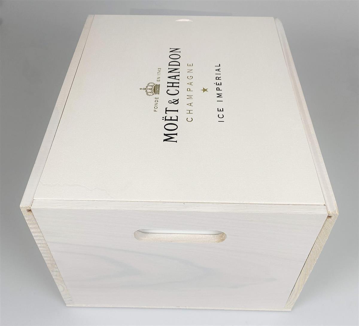 Moët & Chandon Champagne Wooden Box Ice Imperial White – View 2