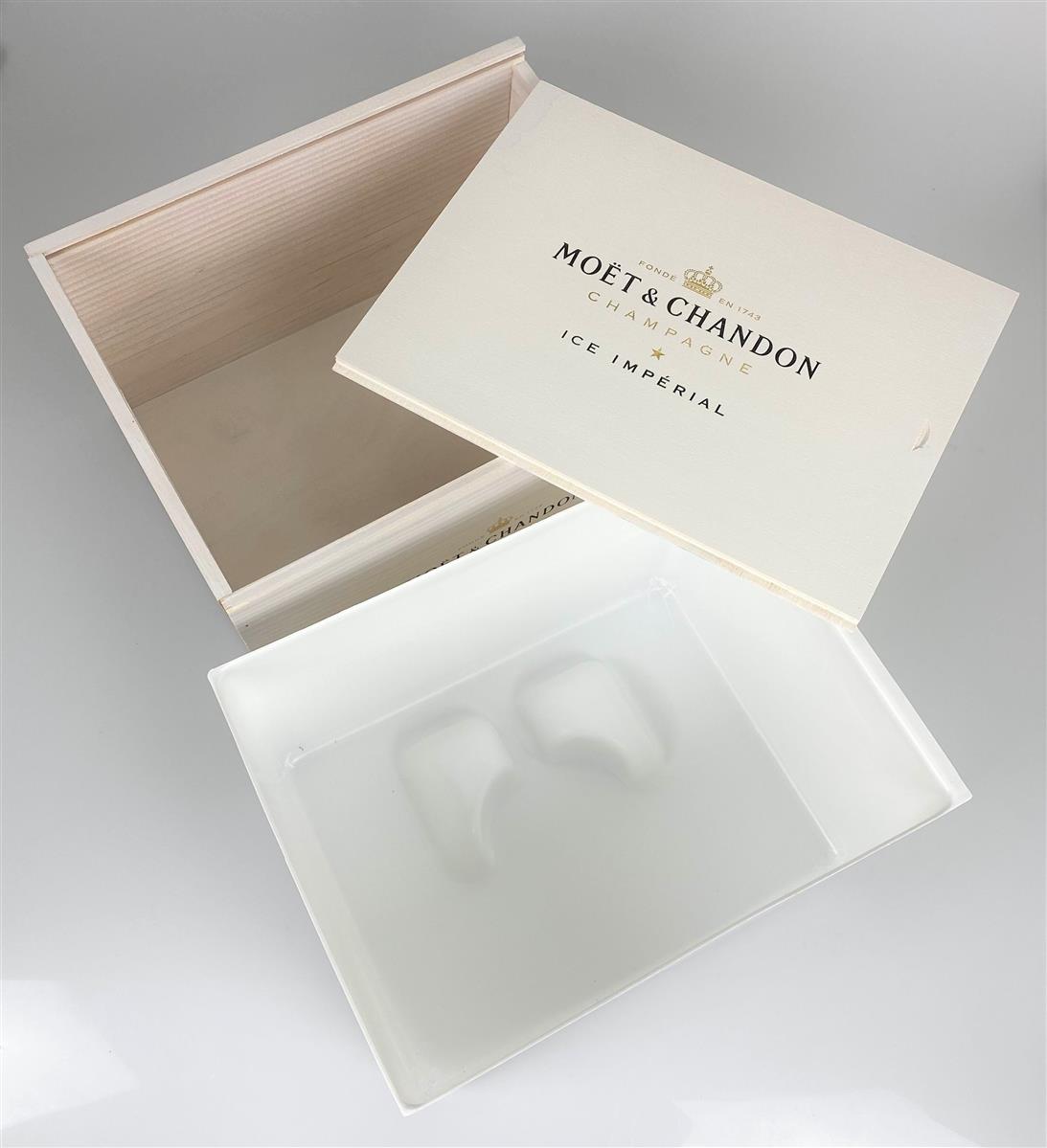 Moët & Chandon Champagne Wooden Box Ice Imperial White – View 4