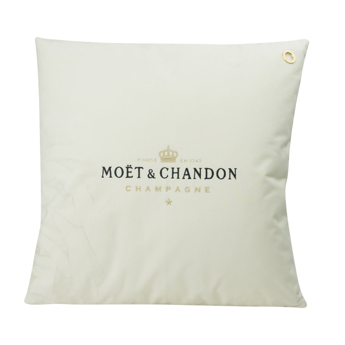 Moët & Chandon Champagne Cushion 50x50cm Lounge Ice Imperial Sofa Beige Gold – View 2