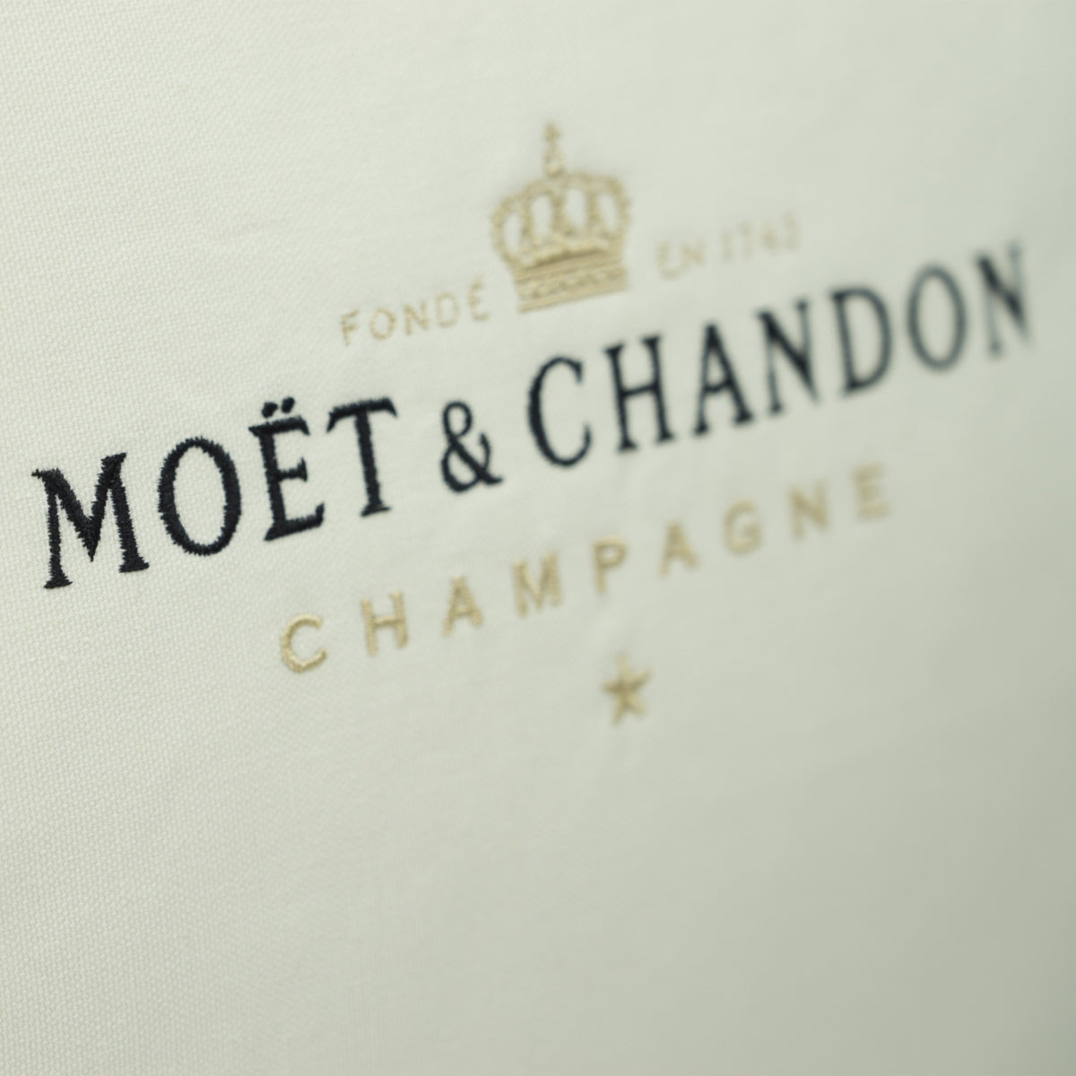 Moët & Chandon Champagne Cushion 50x50cm Lounge Ice Imperial Sofa Beige Gold – View 4
