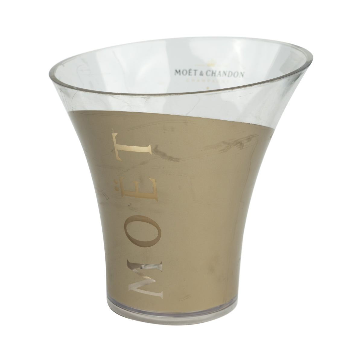 Moet Chandon Champagne Cooler Single Gold heavily used Ice Cooler Container Bottles