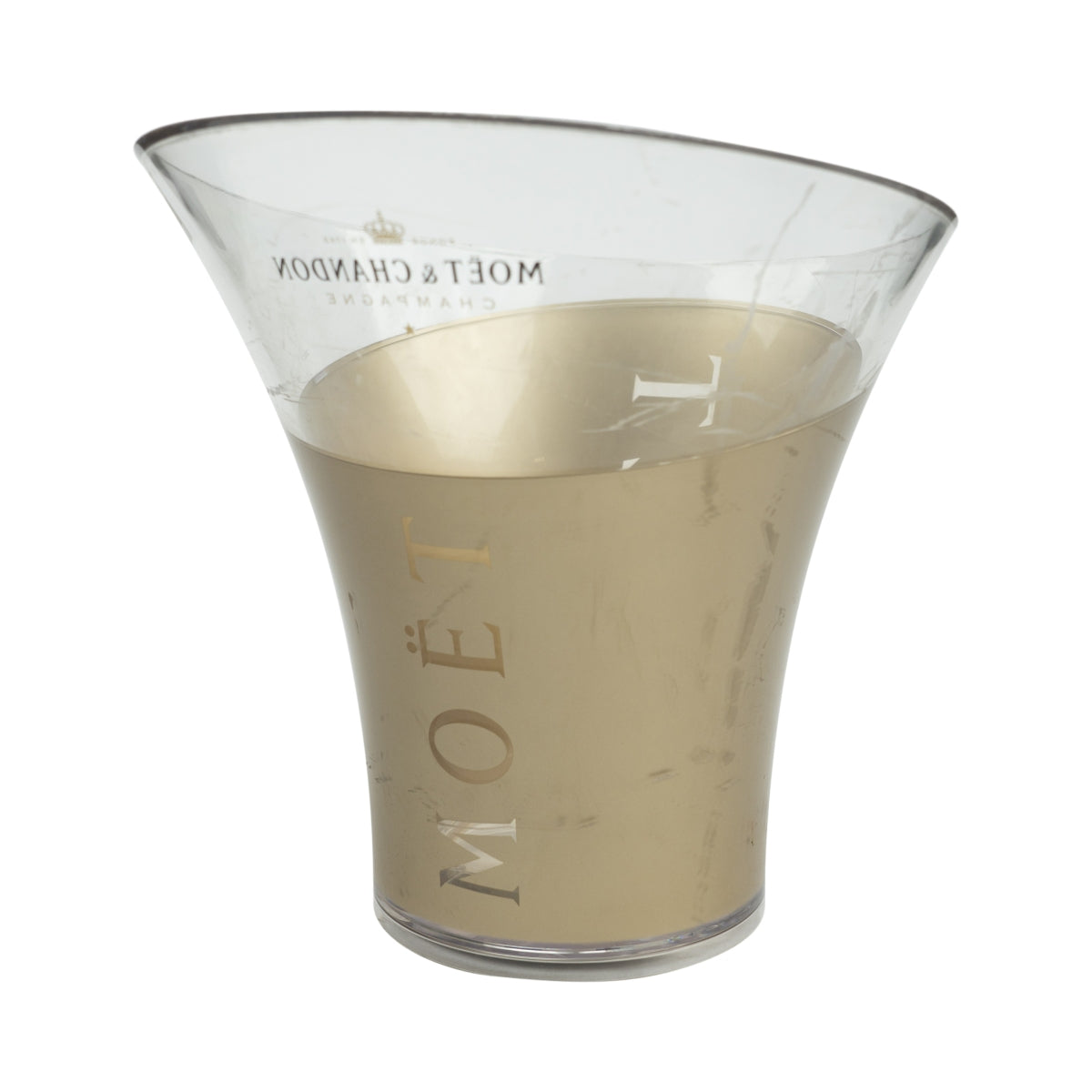 Moet Chandon Champagne Cooler Single Gold heavily used Ice Cooler Container Bottles – View 2