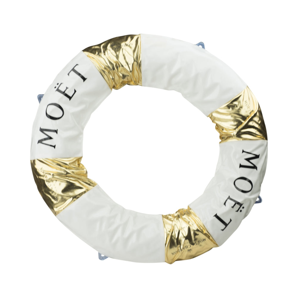 Moët & Chandon Champagne Life Buoy Floating Bar Swimming Ring Ice Imperial