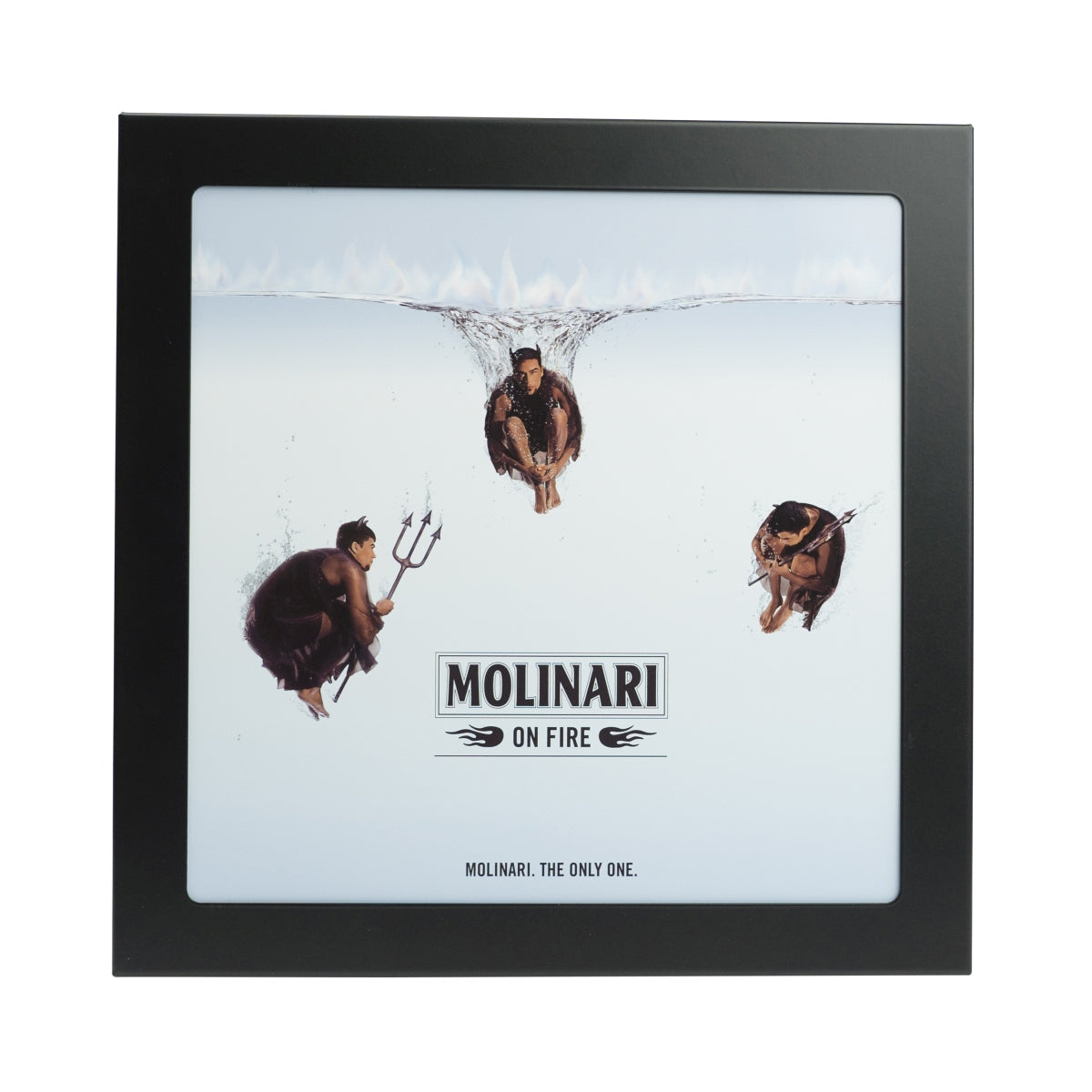 Molinari Sambuca Neon Sign On Fire 30x30 Light Advertising Board Sign Decoration – View 2